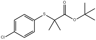 TERT-BUTYL 2-[(4-CHLOROPHENYL)THIO]-2-METHYLPROPANOATE Struktur