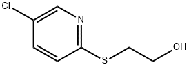 2-[(5-クロロ-2-ピリジル)チオ]エタン-1-オール 化学構造式