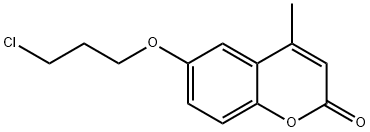 6-(3-CHLOROPROPOXY)-4-METHYLCOUMARIN 结构式