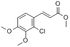 METHYL 3-(2-CHLORO-3,4-DIMETHOXYPHENYL)ACRYLATE 结构式