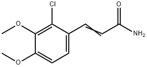 3-(2-CHLORO-3,4-DIMETHOXYPHENYL)ACRYLAMIDE 结构式