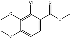 2-氯-3,4-二甲氧基苯甲酸甲酯,175136-01-3,结构式
