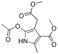 METHYL 2-ACETOXY-4-METHOXYCARBONYL-5-METHYLPYRROL-3-YLACETATE Structure