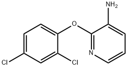 3-氨基-2-(2,4-二氯苯氧基)吡啶 结构式