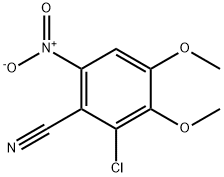 2-CHLORO-3,4-DIMETHOXY-6-NITROBENZONITRILE, 175136-28-4, 结构式