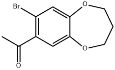 1-(8-BROMO-3,4-DIHYDRO-2H-1,5-BENZODIOXEPIN-7-YL)ETHAN-1-ONE Structure