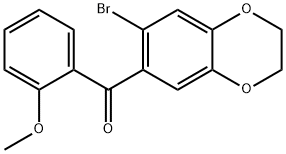 175136-41-1 (7-溴-2,3-二氢苯并[B][1,4]二噁英-6-基)(2-甲氧基苯基)甲酮
