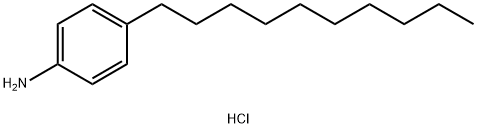 4-デシルアニリン塩酸塩 化学構造式