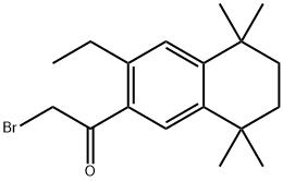2-BROMO-1-(3-ETHYL-5,5,8,8-TETRAMETHYL-5,6,7,8-TETRAHYDRONAPHTHALEN-2-YL)ETHAN-1-ONE Struktur
