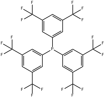 トリス[3,5-ビス(トリフルオロメチル)フェニル]ホスフィン 化学構造式
