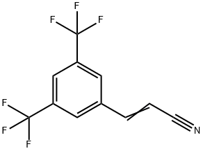 3,5-BIS(TRIFLUOROMETHYL)CINNAMONITRILE Structure