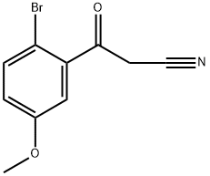 3-(2-BROMO-5-METHOXYPHENYL)-3-OXOPROPANENITRILE Struktur