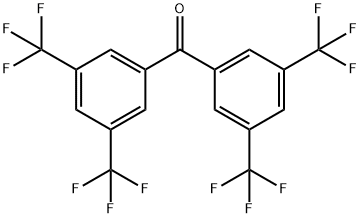 3,3',5,5'-テトラキス(トリフルオロメチル)ベンゾフェノン 化学構造式