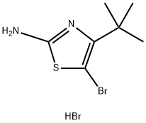 5-ブロモ-4-(TERT-ブチル)-1,3-チアゾール-2-アミン臭化水素酸塩 化学構造式