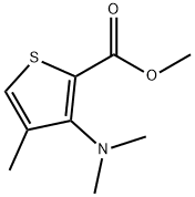 Methyl 3-dimethylamino-4-methylthiophene-2-carboxylate, 97% Struktur