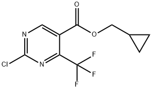 CYCLOPROPYLMETHYL 2-CHLORO-4-(TRIFLUOROMETHYL)PYRIMIDINE-5-CARBOXYLATE|2-氯-4-(三氟甲基)嘧啶-5-羧酸环丙基甲酯