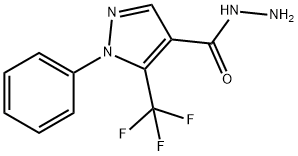 1-苯基-5-三氟甲基-吡唑-4-羧肼,175137-32-3,结构式