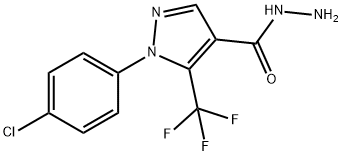2-(4-CHLOROPHENYL)-3-(TRIFLUOROMETHYL)PYRAZOLE-4-CARBOXYLIC ACID HYDRAZIDE