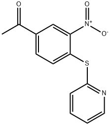 1-[3-硝基-4-(2-吡啶硫代)苯基]-1-乙酮,175137-44-7,结构式