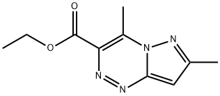 ethyl 4,7-dimethylpyrazolo[5,1-c][1,2,4]triazine-3-carboxylate Structure