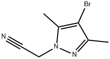 2-(4-溴-3,5-二甲基-1H-吡唑-1-基)乙腈, 175137-59-4, 结构式