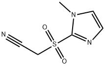 (1-甲基咪唑-2-基)磺酰基乙腈 结构式