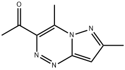 1-(4,7-二甲基吡唑并[5,1-C][1,2,4]三氮杂-3-基)-1-乙酮, 175137-64-1, 结构式