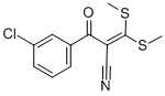 2-(3-CHLOROBENZOYL)-3,3-DI(METHYLTHIO)ACRYLONITRILE 化学構造式