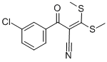 2-(3-CHLOROBENZOYL)-3,3-DI(METHYLTHIO)ACRYLONITRILE 结构式