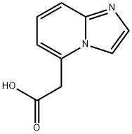 IMidazo[1,2-a]pyridine-5-acetic acid 化学構造式