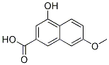 2-Naphthalenecarboxylic acid, 4-hydroxy-7-Methoxy- 结构式