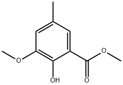 Methyl 2-hydroxy-3-Methoxy-5-Methylbenzoate 结构式