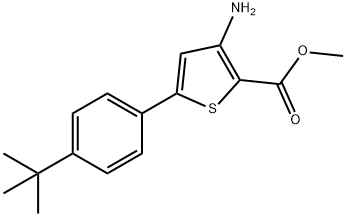 METHYL 3-AMINO-5-[4-(TERT-BUTYL)PHENYL]THIOPHENE-2-CARBOXYLATE Structure