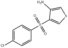3-AMINO-4-(4-CHLOROBENZENESULFONYL)THIOPHENE 化学構造式