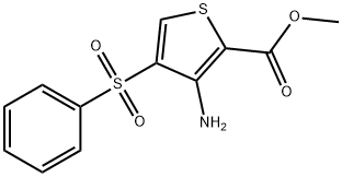 METHYL 3-AMINO-4-(PHENYLSULFONYL)THIOPHENE-2-CARBOXYLATE Structure
