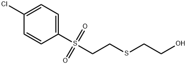 2-((2-[(4-CHLOROPHENYL)SULFONYL]ETHYL)THIO)ETHAN-1-OL 化学構造式