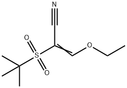 2-(TERT-BUTYLSULFONYL)-3-ETHOXYACRYLONITRILE Struktur