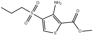 METHYL 3-AMINO-4-(N-PROPYLSULFONYL)THIOPHENE-2-CARBOXYLATE 化学構造式