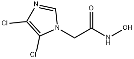 2-(4,5-二氯-1H-咪唑-1-基)-N-羟基乙酰胺, 175201-80-6, 结构式