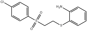 2-([2-[(4-CHLOROPHENYL)SULFONYL]ETHYL]THIO)ANILINE Structure