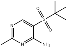 5-(TERT-ブチルスルホニル)-2-メチルピリミジン-4-アミン 化学構造式