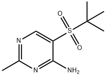 5-(TERT-BUTYLSULFONYL)-2-METHYLPYRIMIDIN-4-AMINE Struktur