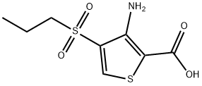 3-AMINO-4-(N-PROPYLSULFONYL)THIOPHENE-2-CARBOXYLIC ACID Structure