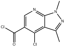 4-CHLORO-1,3-DIMETHYLPYRAZOLO[3,4-B]PYRIDINE-5-CARBONYL CHLORIDE