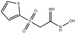 N'-HYDROXY-2-(2-THIENYLSULFONYL)ETHANIMIDAMIDE 化学構造式