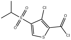3-CHLORO-4-(ISOPROPYLSULFONYL)THIOPHENE-2-CARBONYL CHLORIDE Structure