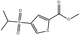 METHYL 4-(ISOPROPYLSULFONYL)THIOPHENE-2-CARBOXYLATE,175202-45-6,结构式