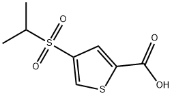 4-异丙基磺酰基噻吩-2-羧酸 结构式