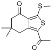 1-ACETYL-6,6-DIMETHYL-3-(METHYLTHIO)-4,5,6,7-TETRAHYDROBENZO[C]THIOPHEN-4-ONE|1-乙酰基-6,6-二甲基-3-甲基硫代-4,5,6,7-四氢苯并[C]噻吩-4-酮