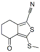 1-CYANO-3-(METHYLTHIO)-4,5,6,7-TETRAHYDROBENZO(C)THIOPHEN-4-ONE 结构式